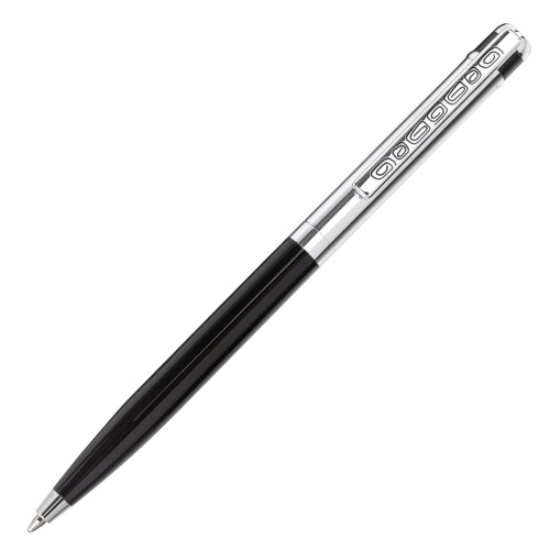 Ручка подарочная шариковая GALANT "ACTUS", корпус серебристый с черным, детали хром, синяя фото 2