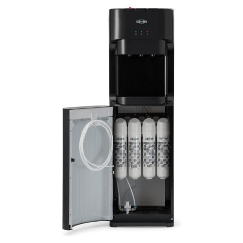 Кулер для воды VATTEN V09WE, напольный, нагрев/охлаждение электронное, шкаф, 2 крана, белый фото 2