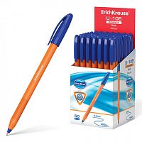 Ручка шариковая масляная ERICH KRAUSE "U-108 Orange" синяя, узел 1,0 мм, линия 0,3 мм