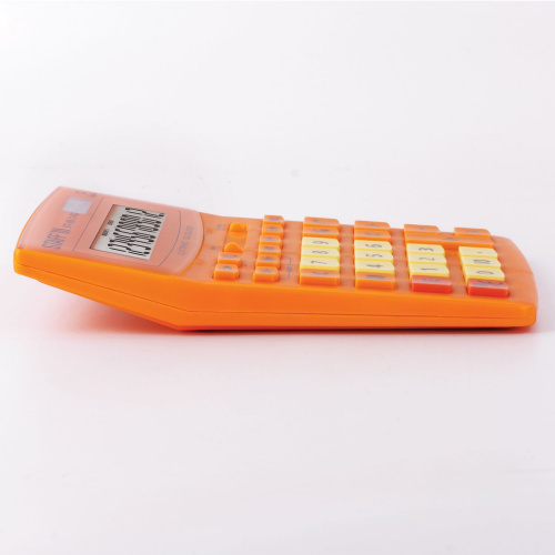 Калькулятор настольный STAFF, 200х150 мм, 12 разрядов, двойное питание, оранжевый фото 8
