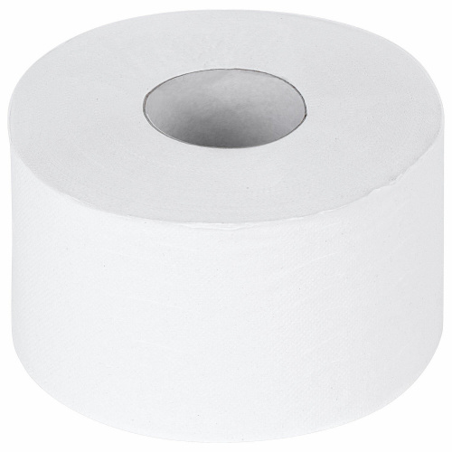 Бумага туалетная LAIMA, 200 м, 1-слойная, цвет белый, 12 рулонов фото 2