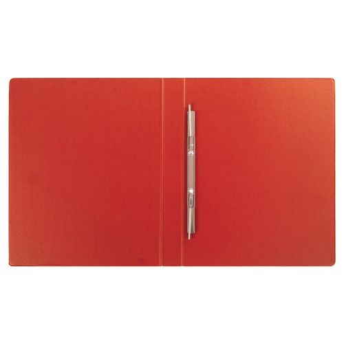 Папка с металлическим пружинным скоросшивателем BRAUBERG, картон/ПВХ, 35 мм, до 290 листов, красная фото 9