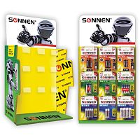 Дисплей для размещения товара настольный SONNEN, 65x35x21 см, 9 крючков, металл