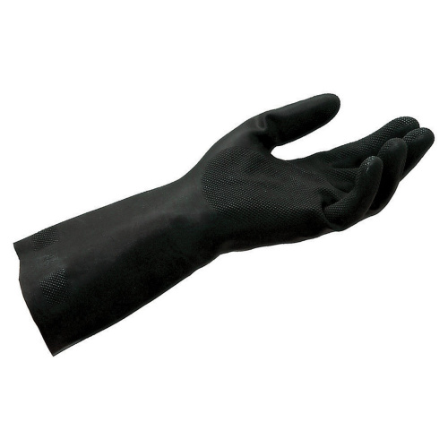Перчатки латексно-неопреновые MAPA Technic/UltraNeo 401, хлопчатобумажные, размер 7 (S), черные фото 2