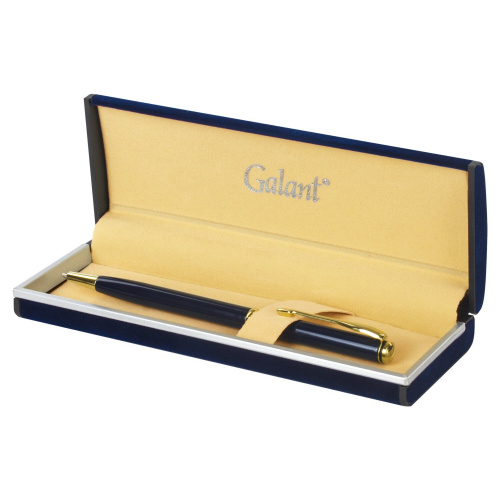 Ручка подарочная шариковая GALANT "Arrow Gold Blue", корпус темно-синий, золотистые детали, синяя фото 4