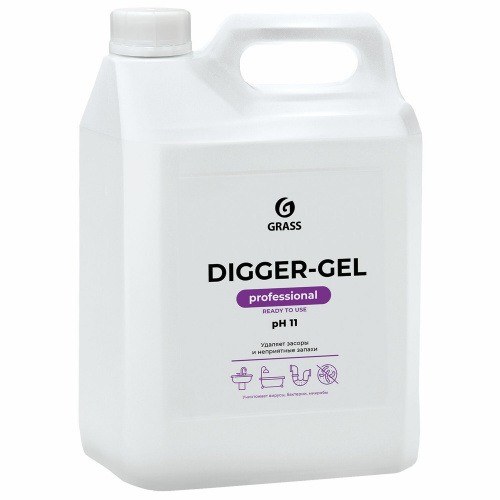 Чистящее средство для канализации "GRASS" DIGGER-GEL 5,3 кг фото 3