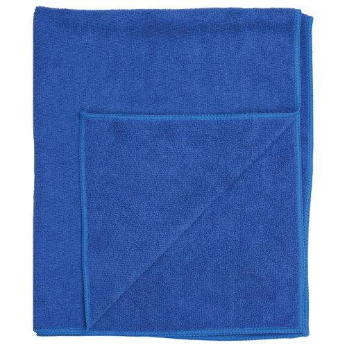 Тряпки для мытья пола ОФИСМАГ, 3 шт., микрофибра, 50х60 см, синие фото 3