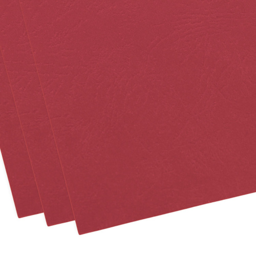 Обложки картонные для переплета BRAUBERG, А4, 100 шт., тиснение под кожу, 230 г/м2, красные фото 8
