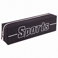 Пенал BRAUBERG  "Sport", 19х4х6 см, 1 отделение, полиэстер, черный
