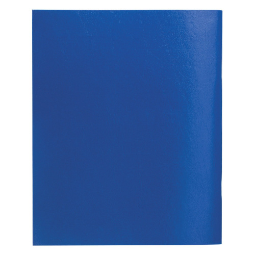 Тетрадь бумвинил STAFF, А5, 96 л., скоба, офсет №1, клетка, с полями, синий фото 5