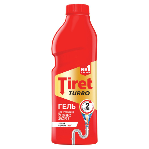 Чистящее средство для канализации "Tiret" Turbo 1 л фото 2