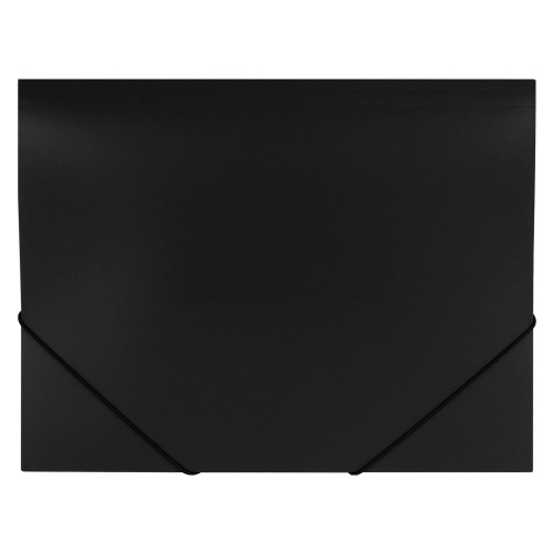 Папка на резинках BRAUBERG "Office", до 300 листов, 500 мкм, черная фото 7