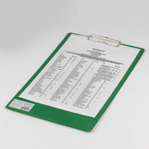 Доска-планшет BRAUBERG "Comfort", с прижимом, А4, картон/ПВХ, зеленая фото 3