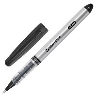 Ручка-роллер BRAUBERG "Control", корпус серебристый, линия письма 0,3 мм, черная