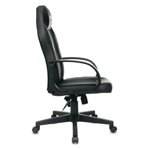 Кресло компьютерное BRABIX "Game GM-017", экокожа/ткань, черное фото 2