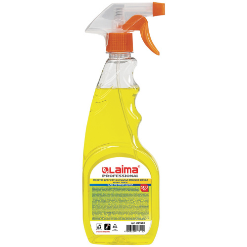 Моющее средство для стекол и зеркал "Laima" Professional Лимон 500 мл фото 4