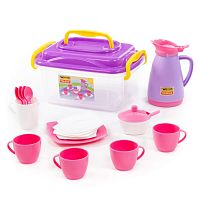Набор детской посуды "Алиса" на 4 персоны (в контейнере)