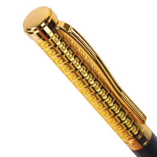 Ручка подарочная шариковая GALANT "Empire Gold", корпус черный с золотистым, синяя фото 6