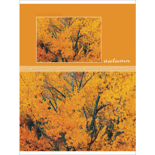 Тетрадь HATBER "Seasons", А5, 48 л., скоба, клетка, обложка картон фото 5