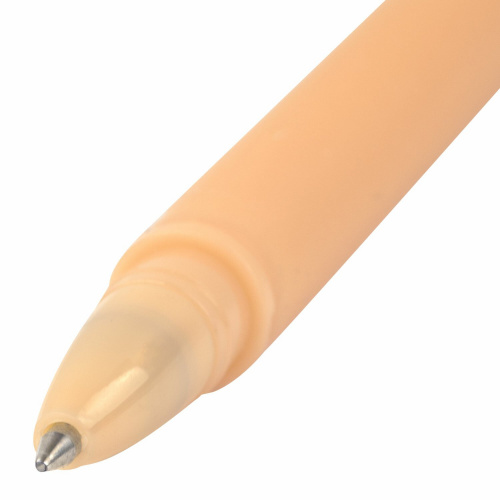 Ручка фигурная шариковая ЮНЛАНДИЯ "Гриб", силиконовый корпус, ассорти, пишущий узел 0,7 мм, синяя фото 5