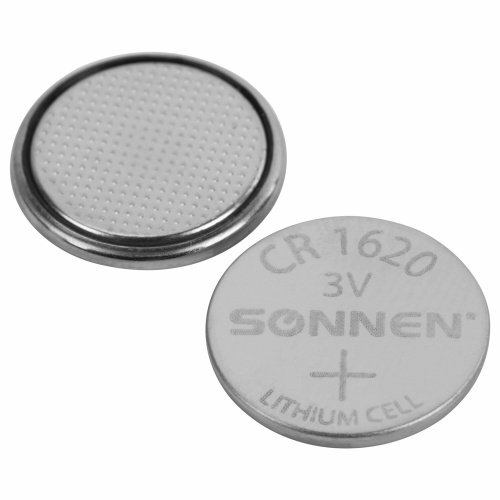 Батарейка литиевая CR1620 1 шт. "таблетка, дисковая, кнопочная", SONNEN Lithium, в блистере, 455599 фото 8