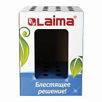 Дисплей для швабр напольный LAIMA, 50х37х37 см, 16 отверстий, картон