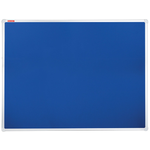 Доска c текстильным покрытием для объявлений BRAUBERG, 90х120 см, синяя