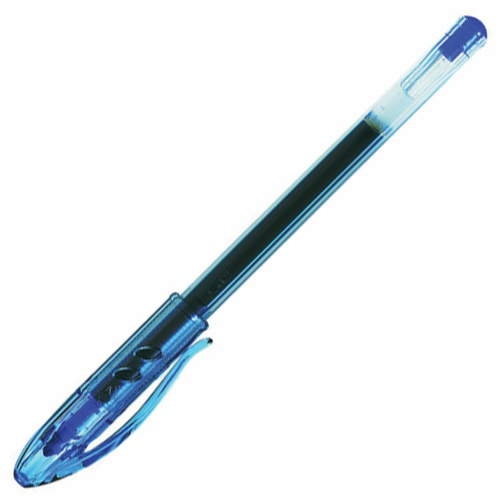 Ручка гелевая PILOT "Super Gel", корпус прозрачный, узел 0,5 мм, линия письма 0,3 мм, синяя фото 2