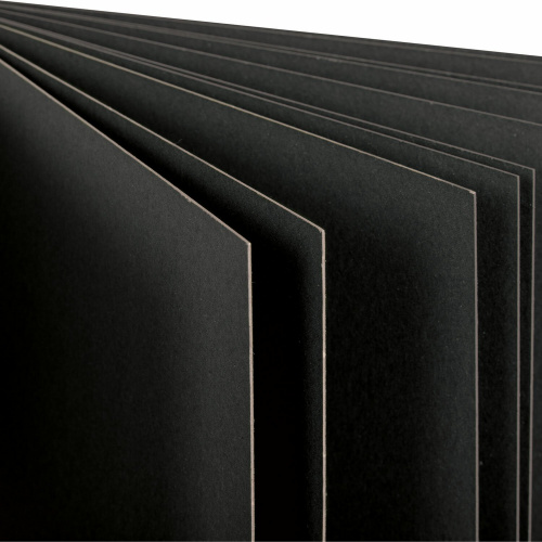 Альбом для пастели BRAUBERG, 10 л., 207x297 мм, картон черный тонированный фото 9