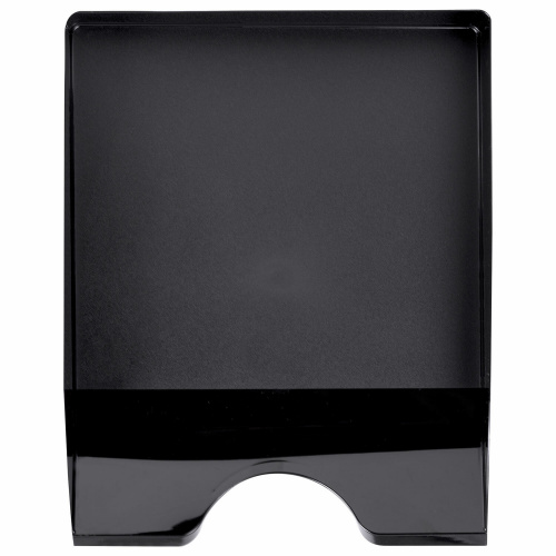 Лоток горизонтальный для бумаг BRAUBERG STYLE, 345х255х65 мм, черный фото 6