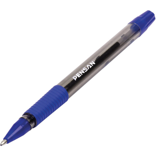 Ручка шариковая масляная с грипом PENSAN "Sign-Up", классические цвета, ассорти, линия письма 0,8 мм фото 9