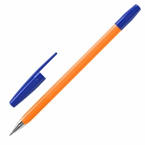 Ручки шариковые BRAUBERG "M-500 ORANGE", НАБОР 10 шт., СИНИЕ, узел 0,7мм, линия 0,35мм фото 10