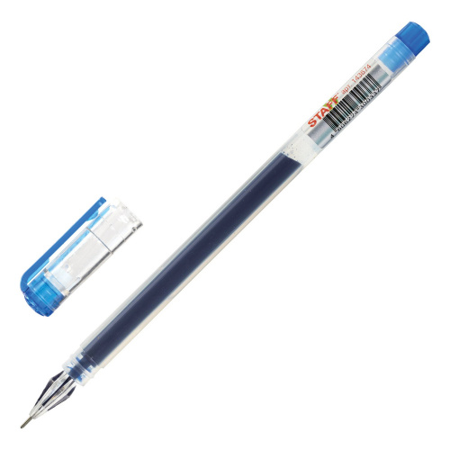 Ручка гелевая STAFF "BRILLIANCE", длина письма 1000 м, линия письма 0,35 мм, синяя фото 2