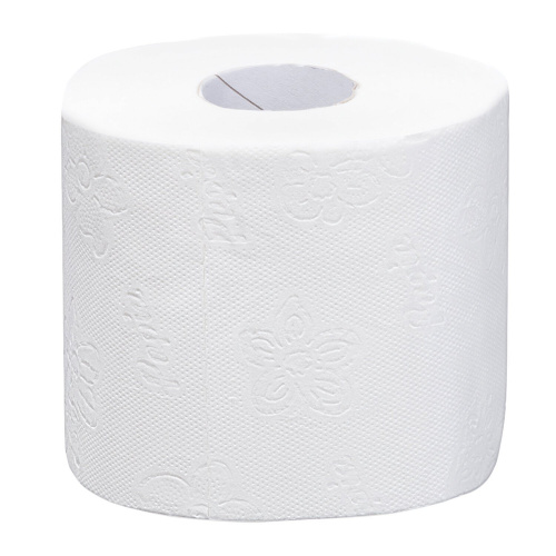 Бумага туалетная PAPIA, спайка 8 шт., 3-слойная (8х17 м), белая фото 2