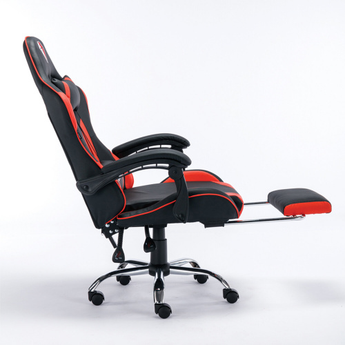 Кресло компьютерное BRABIX "Dexter GM-135", подножка, две подушки, экокожа, черное/красное, 532799 фото 4