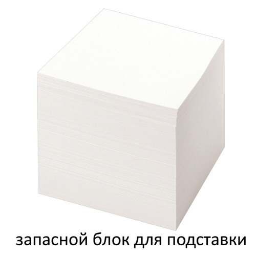 Блок для записей STAFF непроклеенный, куб 8х8х8 см, белизна 90-92%, белый фото 2