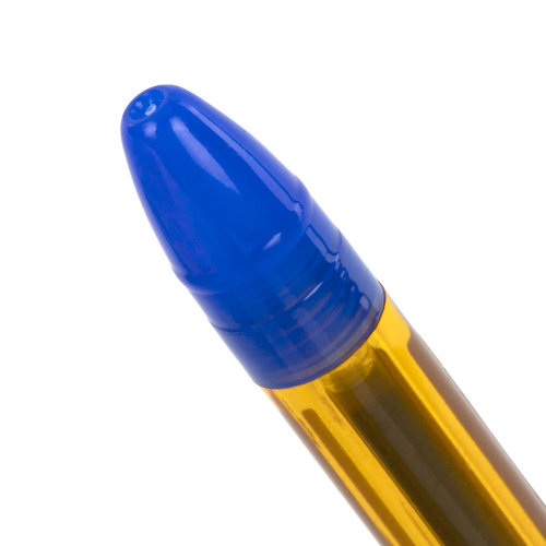 Ручка шариковая масляная c грипом STAFF "Manager", корпус оранжевый, линия письма 0,35 мм, синяя фото 5