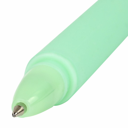 Ручка фигурная шариковая ЮНЛАНДИЯ "Смайлик", силиконовый корпус, ассорти, пишущий узел 0,7 мм, синяя фото 3