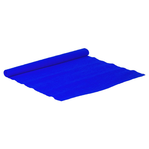 Бумага гофрированная (креповая) BRAUBERG, 32 г/м2, синяя, 50х250 см, в рулоне фото 5