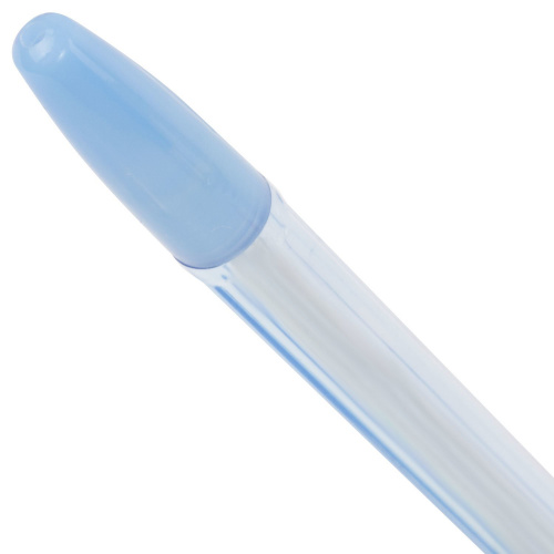Ручка шариковая BRAUBERG "X-333" PASTEL, корпус тонированованный, линия письма 0,35 мм, синяя фото 6