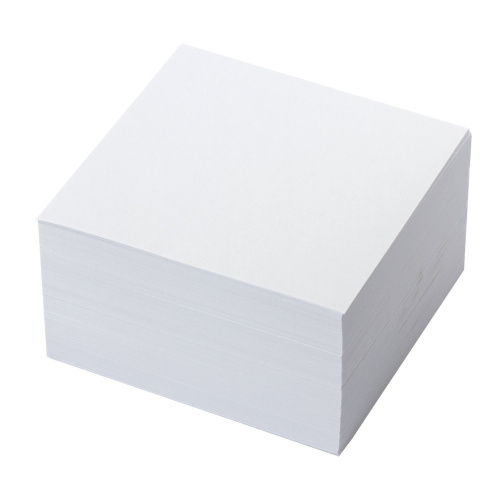 Блок для записей BRAUBERG, непроклеенный, куб 9х9х5 см, белизна 95-98%, белый фото 2