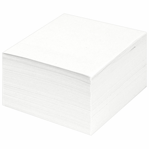 Блок для записей STAFF, непроклеенный, куб 9х9х5 см, белизна 90-92%, белый фото 6