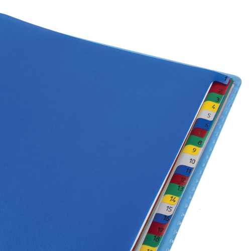 Разделитель пластиковый ОФИСМАГ, А4, 31 лист, цифровой 1-31, оглавление, цветной фото 5