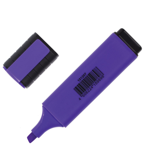 Текстовыделитель ОФИСМАГ, линия 1-5 мм, фиолетовый фото 7
