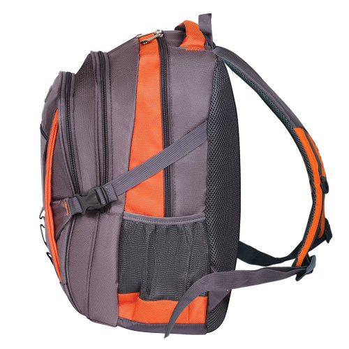 Рюкзак BRAUBERG "SpeedWay 2", 25 л, размер 46х32х19 см, ткань, серо-оранжевый фото 5