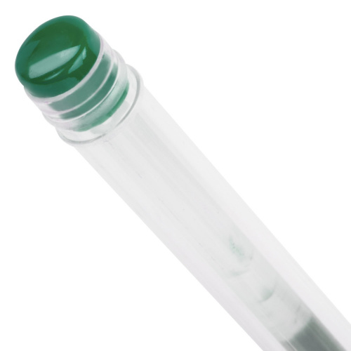 Ручка гелевая с грипом STAFF "EVERYDAY", корпус прозрачный, линия письма 0,35 мм, зеленая фото 6