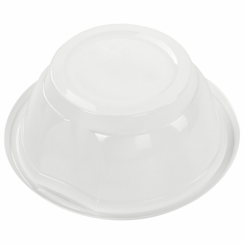 Одноразовые тарелки суповые LAIMA, 50 шт., 0,6 л, белые, ПП, холодное/горячее фото 3
