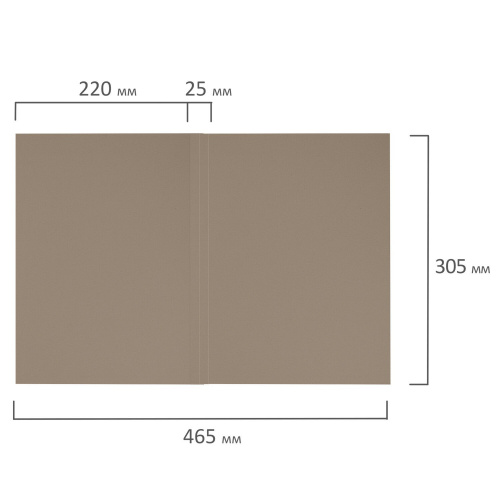 Папка без скоросшивателя ОФИСМАГ "Дело", картон, плотность 280 г/м2, до 200 л. фото 3