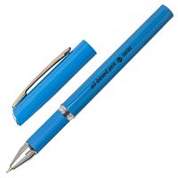 Ручка шариковая масляная с грипом BRAUBERG "Roll", корпус синий, линия письма 0,35 мм, синяя