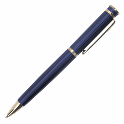 Ручка подарочная шариковая BRAUBERG "Perfect Blue", корпус синий, линия письма 0,7 мм, синяя фото 6